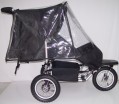 REGENVERDECK f�r TT12 / TT13  / TT17 und TT18 Zwillingswagen FARBE: BLACK