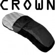 CROWN Mollig warmer Fuss/Schlafsack Kombi BLACK  f�r Kinderwagen