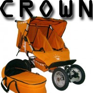 TT18OR- CROWN TWIN Kinderwagen ORANGE Zwillingskinderwagen Zwillingswagen