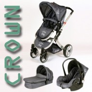 ST13 CROWN Kinderwagen Travel System GRAU