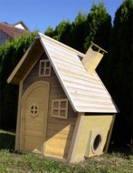 Holzspielhaus Gartenhaus Kinderspielhaus H�NZCHEN Natur von SWISS OUTDOOR