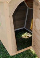Holzspielhaus Gartenhaus Kinderspielhaus H�NZCHEN Natur von SWISS OUTDOOR