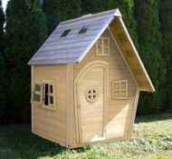 Holzspielhaus Gartenhaus Kinderspielhaus H�NZCHEN Natur von SWISS OUTDOOR