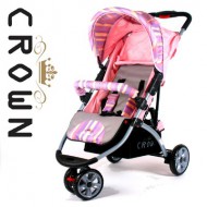 ST711 DELUXE- CROWN Kinderwagen BUGGY SPORT - FARBE: PINK