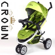 ST820 GR�N ULTRA DELUXE Kinderwagen Buggy von CROWN - Luxusausf�hrung