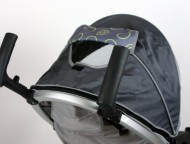 ST820 GRAU ULTRA DELUXE Kinderwagen Buggy von CROWN - Luxusausf�hrung