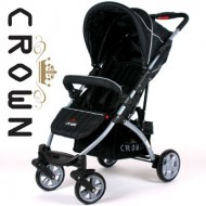ST622 - CROWN Kinderwagen Buggy Sport 4-Rad - Farbe: Schwarz