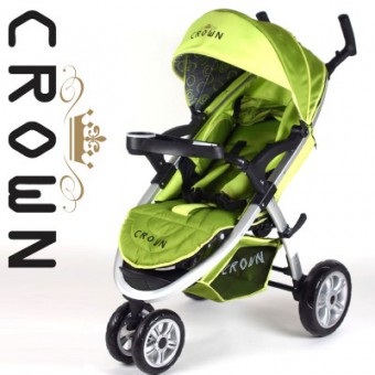 ST820 GR�N ULTRA DELUXE Kinderwagen Buggy von CROWN - Luxusausf�hrung