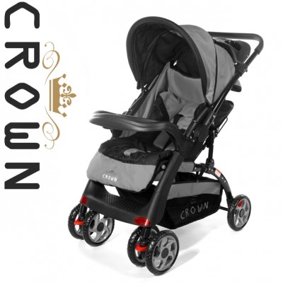 CROWN Kinderwagen Buggy DUAL WAY 2 RICHTUNGEN FAHRBARER Sportwagen 4 Rad 360°